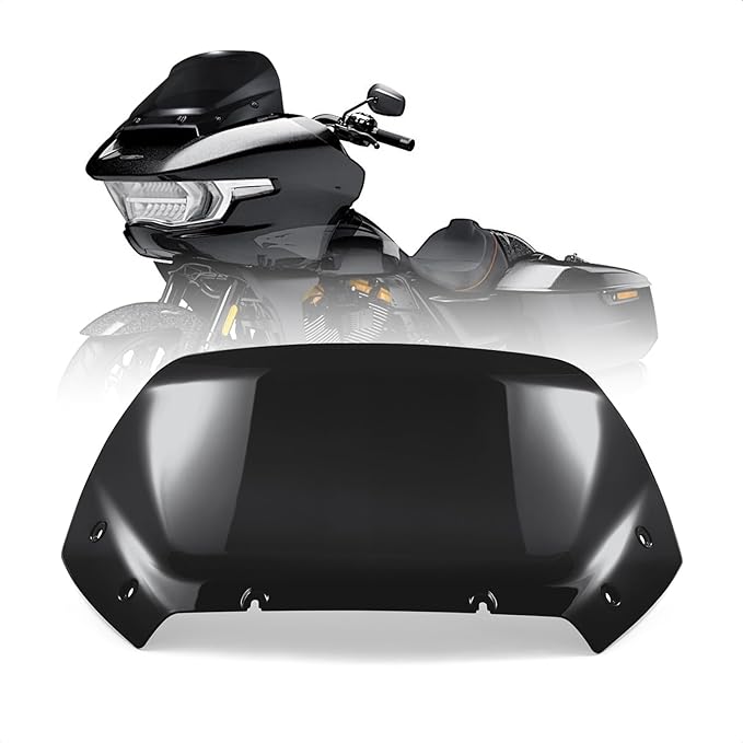 11.5" Wave Windshield Windscreen Wind Splitter Compatible for Harley CVO Road Glide FLTRXSE, CVO Road Glide ST FLTRXSTSE, Road Glide FLTRX 2024 for CVO Road Glide FLTRXSE 2023 (Black)