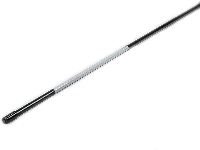 4ft Pro Snow Stakes - 48" x 5/16" Driveway Markers, Pointed Tip, Hy Viz Reflective Tape, Armor Cap (Choose Color/Quantity) (20, Black)