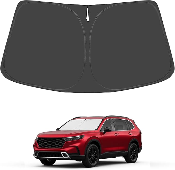 Proadsy for Honda CRV 2023-2025 2026 Windshield Sun Shade 4-Layer Foldable Front Sunshade Protector Sun Visor Blocks UV Rays Keep Car Cooler