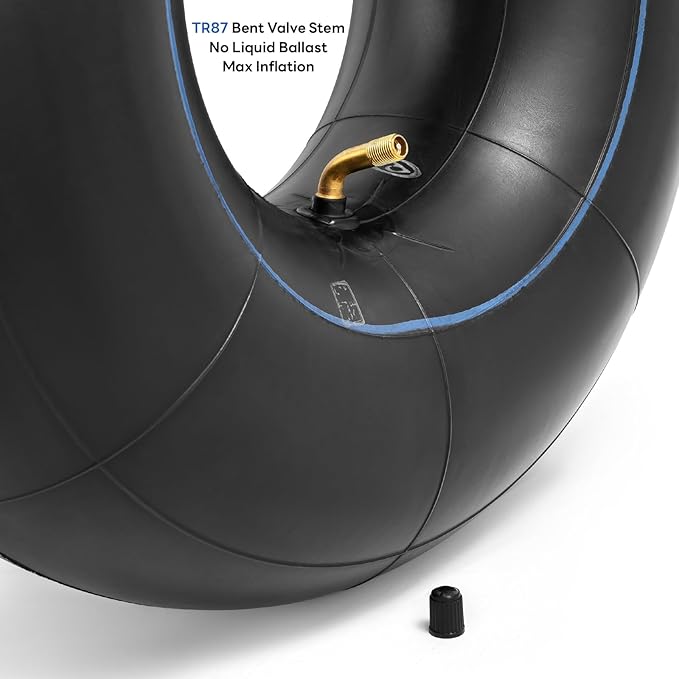 Heavy Duty 15x6.00-6 Butyl Inner Tubes with TR-87 Bent Valve Stem, Premium Replacement 6.00/6.50-6 Lawn Mower Tire Tubes Fit for Snow Blowers, Go Karts, Golf Carts, Wheelbarrows and More 2 Pcs