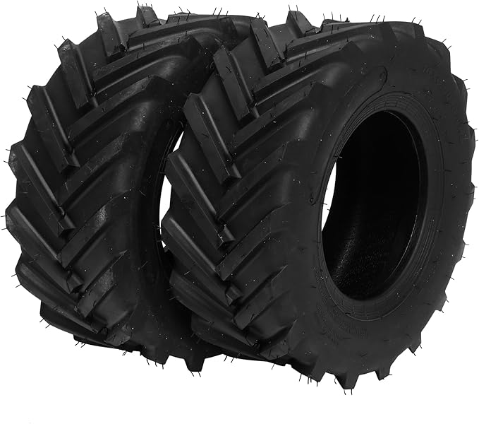 TUFFIOM Set of 2 Lawn Mower Tires 16x6.50-8 4PR Turf Tire for Garden Tractor Riding Lawnmower, Tubeless
