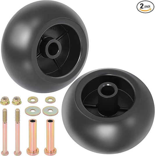 CheeMuii 2 Pack Lawn Mower Deck Wheel Kit Heavy-duty Mower Anti Scalp Deck Wheels Replace for Bad Boy 022-5234-98 Replace for Exmark 103-4051 103-7263 Etc