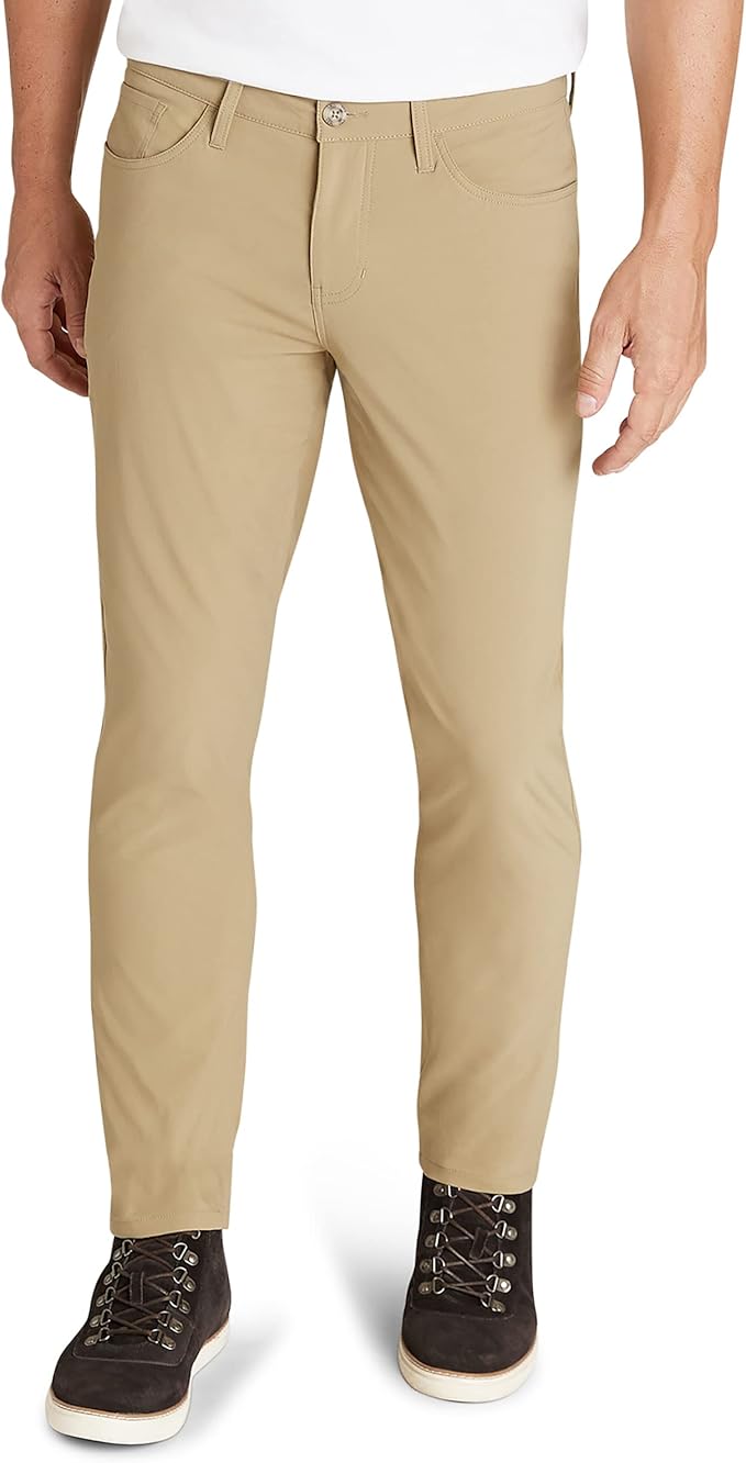 Weatherproof Vintage Hiking Pants - Men Straight Slim Fit Chino Mens Travel Pant, Lightweight Stretch Casual Pants for Men