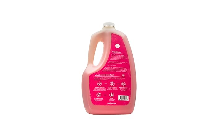 Vitamin Hand Soap Refill - Liquid Hand Soap - Natural Plant Derived Moisturizing Handsoap with Essential Oil Fragrance Rose Bloom - Soft Hand Wash for Kitchen & Bathroom - Lush Soft Soap 64oz
