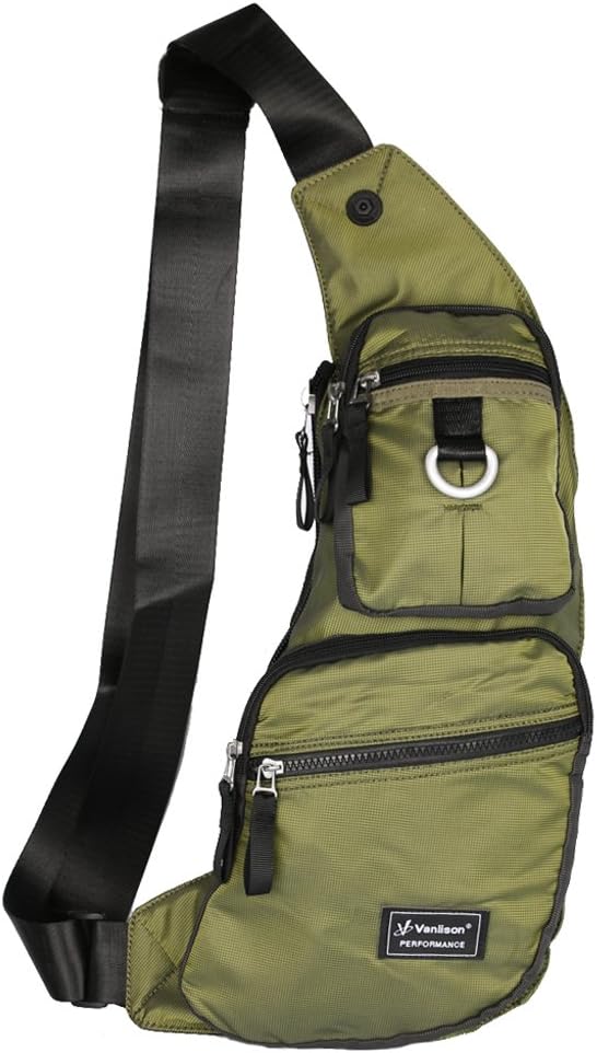 Nylon Sling Chest Bag Daypack Bicycle Travel Gym Backpack