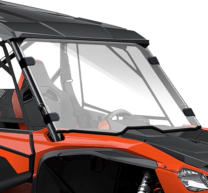 StarknightMT Talon 1000 Windshield (2019-2025), Scratch-Resistant Clear PC Front Windscreen Compatible with Talon 1000X/1000R/1000X4 UTV Accessories
