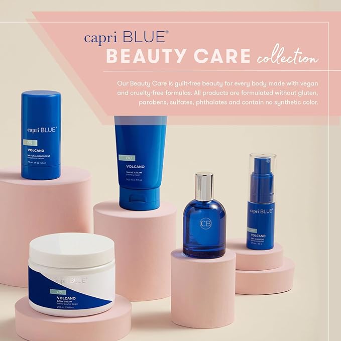 Capri Blue Hand Wash Soap - Liquid Luxury Hand Soap - Tropical & Fruity Scented Moisturizing Wash - Refillable Glass Pump Bottle - No Added Gluten, Parabens, or Sulfates (Volcano, 15 fl oz)