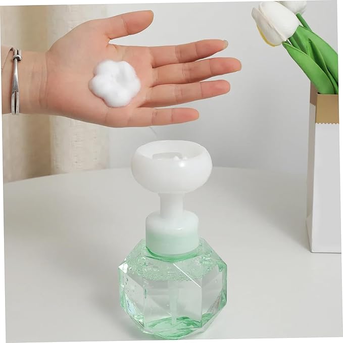 Green Soap Dispenser Foaming Soap Dispenser, 300ml Foaming Pump Bottles, Plastic Foam Hand, Refillable Foam Liquid Pump Bottles, Refillable Bottle