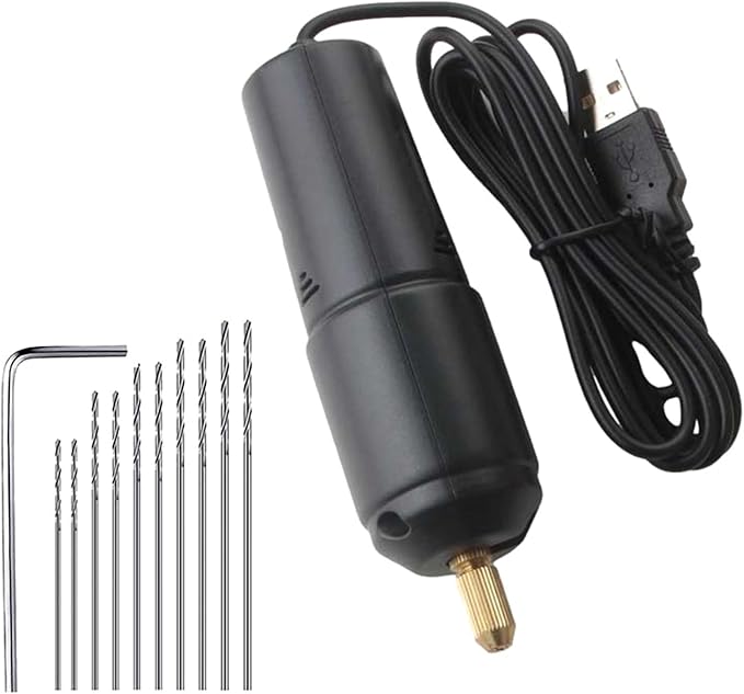 Hand Drill USB Portable Handheld Drill Tool for Work Switch Easy Rotary Tool