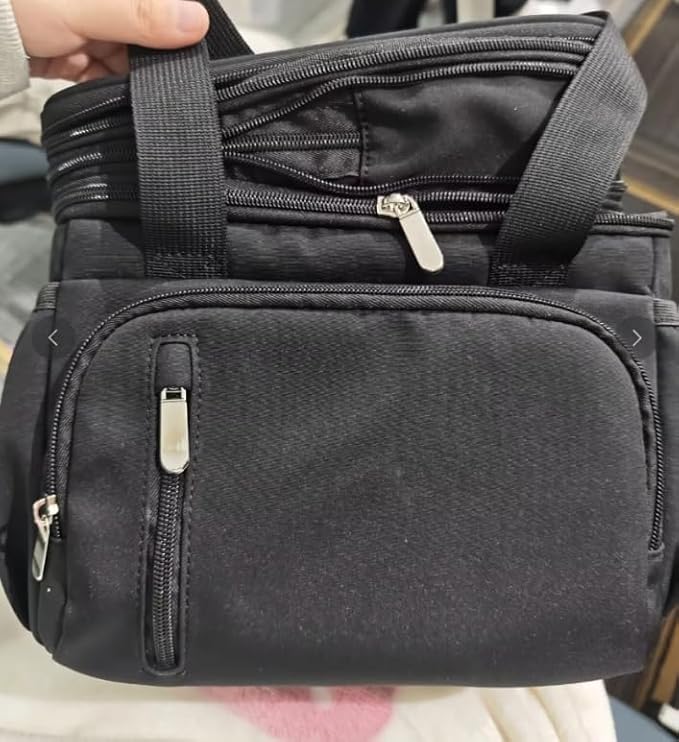 Lunch Box for Men, Double Insulated Lunch Bag Reusable Leakproof Cooler Bag Portable Picnic Food Bag, Adult Lunch Tote Lunch Bag for Work, Construction Worker, Truck Driver, Light Crew-Coffee