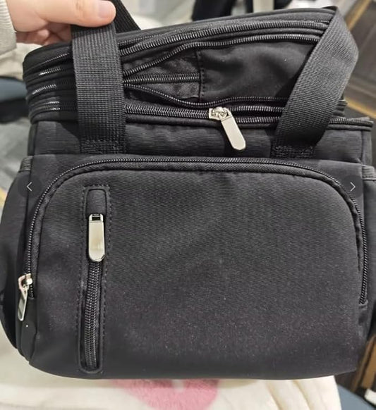 Lunch Box for Men, Double Insulated Lunch Bag Reusable Leakproof Cooler Bag Portable Picnic Food Bag, Adult Lunch Tote Lunch Bag for Work, Construction Worker, Truck Driver, Light Crew-Coffee