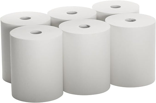 High Capacity TAD Towel rolls, 10" Roll, White, 6 Rolls Premium Quality Fits Touchless Automatic roll Towel Dispenser
