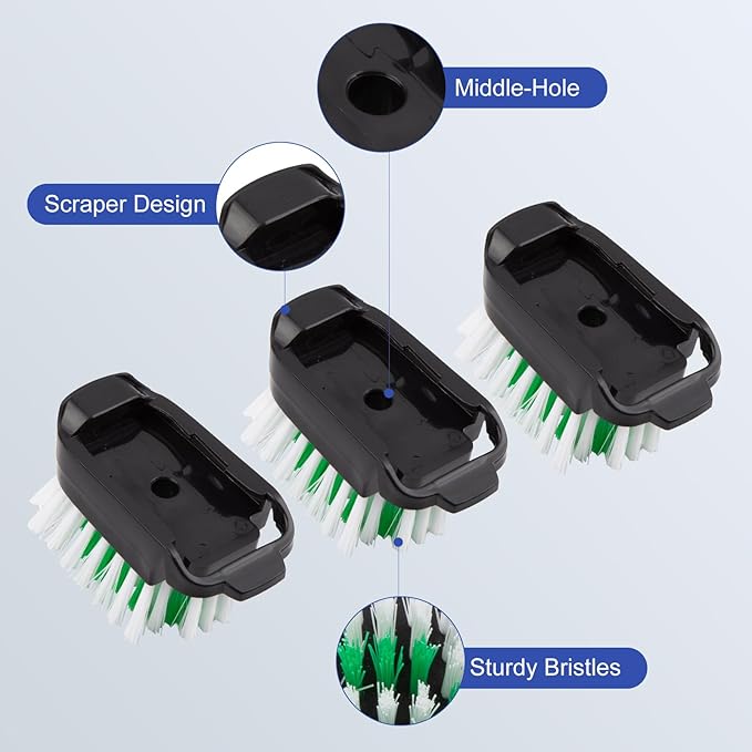 3 Pack Dish Brush Refills, Advanced Soap Control Dishwand Brush Refills, Using Interchangeably with Dish Wand Sponge