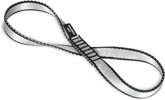 18MM Nylon Climbing Sling Runner - 23KN CE2008/EN566 Certified Outdoor Climbing Webbing for Rock Climbing, Rappelling, Mountaineering, Swing Gear, Outdoor Adventures & Emergency Anchoring