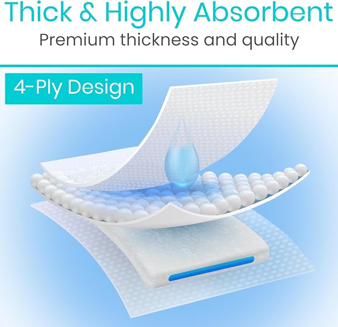 3x3 Sterile Gauze Pads (100 Piece) - Individually Wrapped 2-Pack Wound Dressing for Cleaning & Cushioning - Non-Adhesive Highly Absorbent Bandages