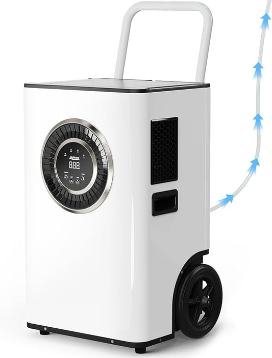 ALORAIR 110PPD Commercial Dehumidifier with Pump & Drain Hose, SLGR Tech Dehumidifiers for Large Room, Basement, Warehouse, Industrial Space, 5 Years Limited Warranty, Sentinel Elite50X
