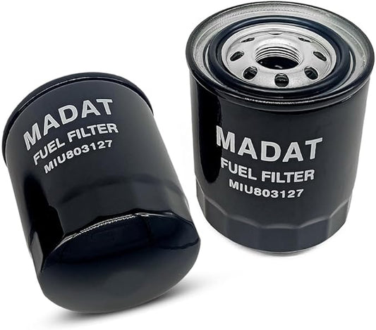MIU803127 Fuel Filter Fit for John Deere Mower 1570 1575 1580 1585 1600 3032 4044 7400A 7500A 7700A 8000A 8700A 8800A 9009A 1600 Turbo Series III 8900A Z997R SN 25216 2-Pack