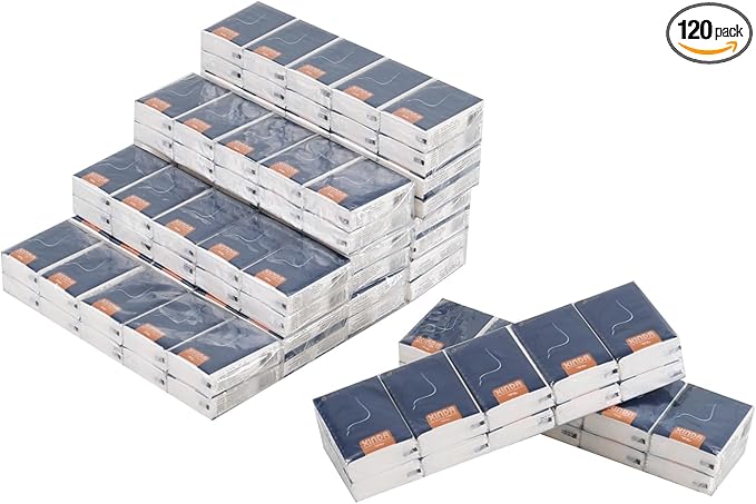 120 Packs Pocket Size Facial Tissues, 4-Ply Mini Soft Facial Tissue