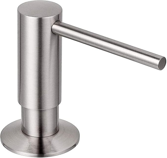 Samodra Sink Soap Dispenser, Metal Pump Head Liquid Lotion Countertop Kitchen Bathroom Soap Dispenser with 12 OZ PET Bottle
