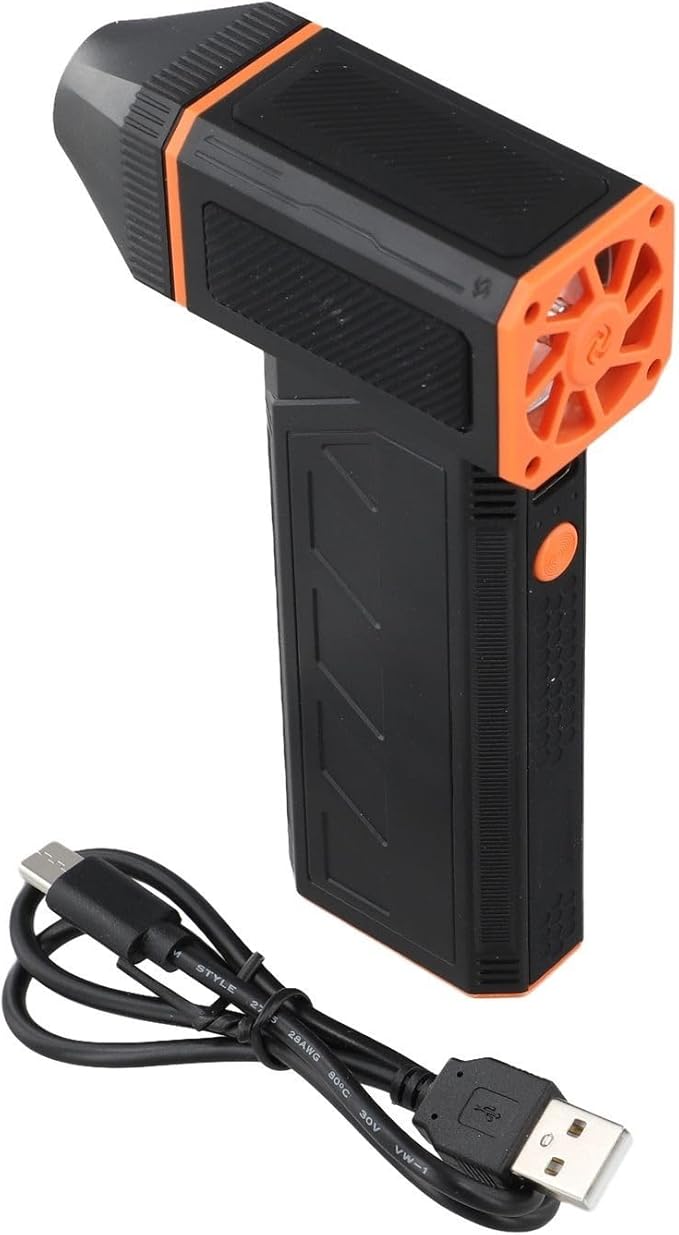 Compressed Air Duster F31 130000RPM 120W Electric Air Blower with 3 Speed Brushless Motor, 2500mAh Rechargeable Battery for Keyboard, Camera Lens, Pet Hair and Dust Cleaning