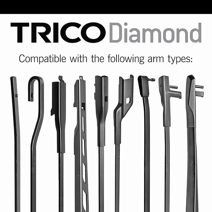 TRICO Diamond 22" + 22" Premium Automotive Replacement Windshield Wiper Blades (Set of 2), Passenger and Driver Side All-Weather Beam Wiper Blades for Select Vehicle Models