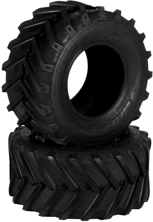 TUFFIOM Set of 2 Lawn Mower Tires 26x12.00-12 4PR Turf Tire for Garden Tractor Riding Lawnmower, Tubeless