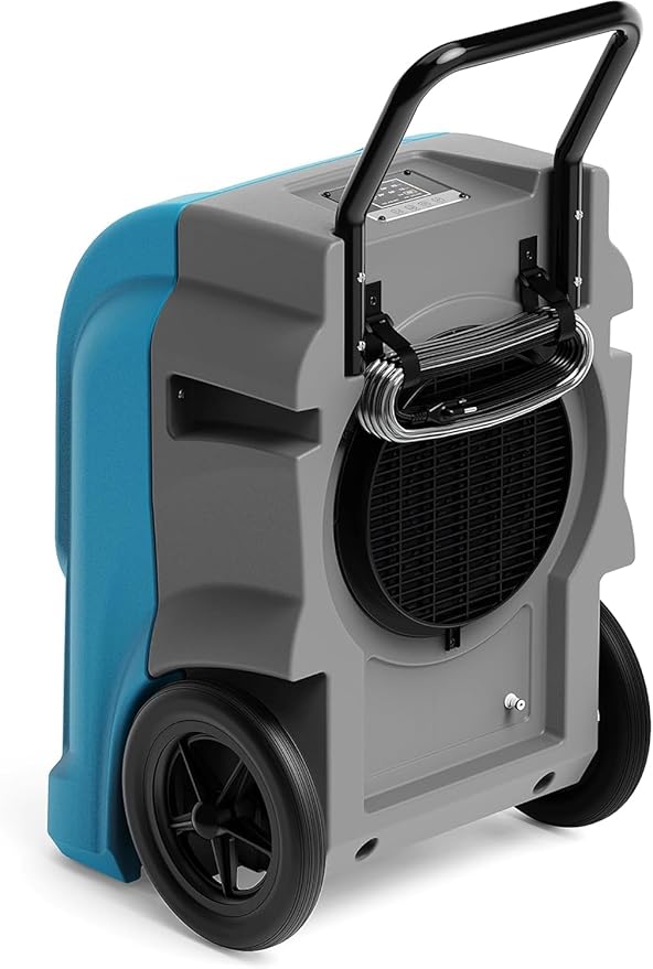 ALORAIR LGR Commercial Dehumidifier with Pump & Drain Hose, Portable Industrial Dehumidifiers with Wheels for Water Damage Restore, Basement, Garage, 5 Years Warranty (Blue, Storm Elite No WiFi)