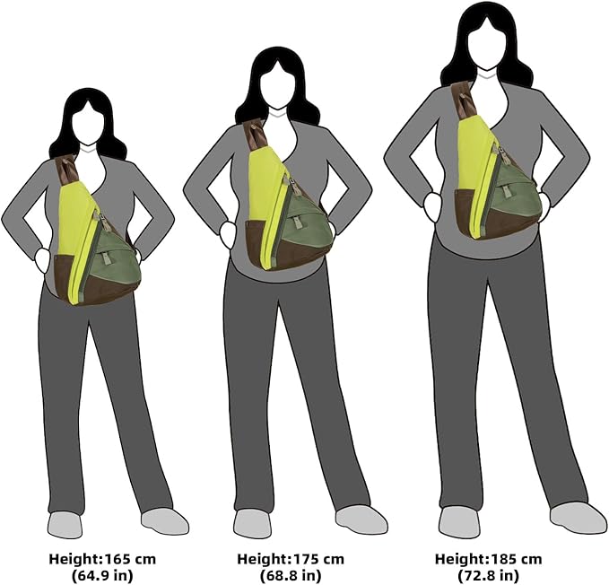 KL928 Nylon Sling Bag - Small Crossbody Backpack Shoulder Casual Daypack Multipurpose Rucksack for Men Women