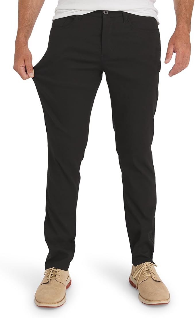 Weatherproof Vintage Hiking Pants - Men Straight Slim Fit Chino Mens Travel Pant, Lightweight Stretch Casual Pants for Men