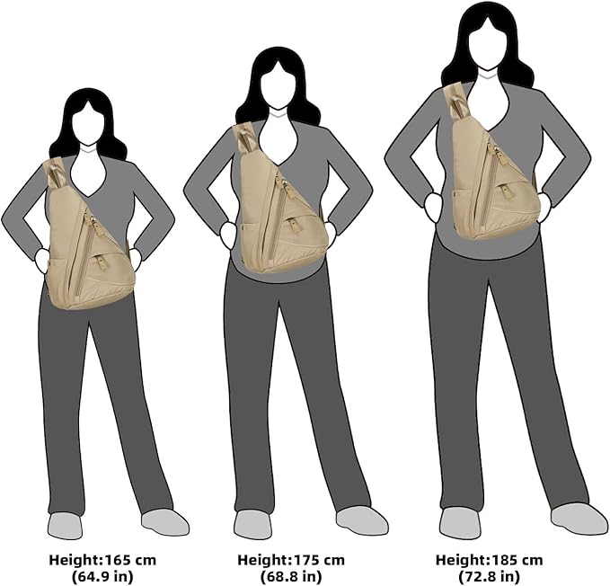 KL928 Nylon Sling Bag - Small Crossbody Backpack Shoulder Casual Daypack Multipurpose Rucksack for Men Women