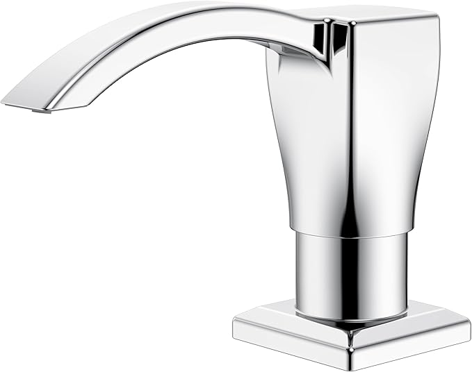 Ultimate Unicorn Kitchen Sink Soap Dispenser, Built-in Under Sink Chrome Dispenser, ABS Plastic, With 13 Ounce Bottle, U-SD001C