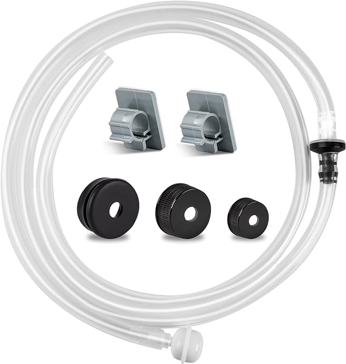 Yofidra Sink Soap Dispenser Extension Kit: Under Sink Dish Soap Dispenser with 47" Tube Hose and Check Valve for Prevent Backflow Countertop Kitchen Sink Accessories
