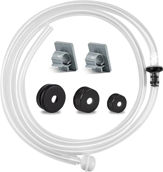Yofidra Sink Soap Dispenser Extension Kit: Under Sink Dish Soap Dispenser with 47" Tube Hose and Check Valve for Prevent Backflow Countertop Kitchen Sink Accessories