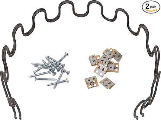 House2Home 23" Sofa Upholstery Spring Replacement, 2pk Repair Kit for Furniture Chair Couch, Includes Clips, Screws, and Instructions