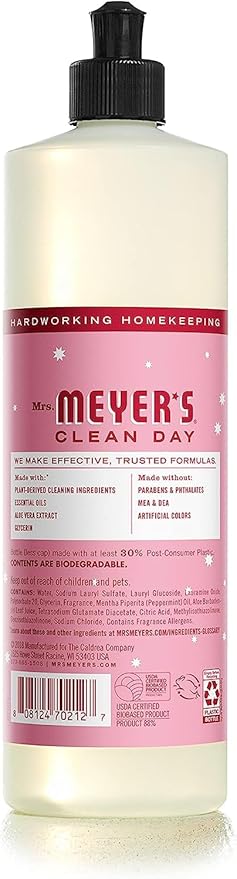 Mrs. MEYER'S CLEAN DAY Variety, 2 Liquid Hand Soap 12.5 OZ, 1 Liquid Dish Soap, 16 FL OZ, 1 CT (Peppermint)