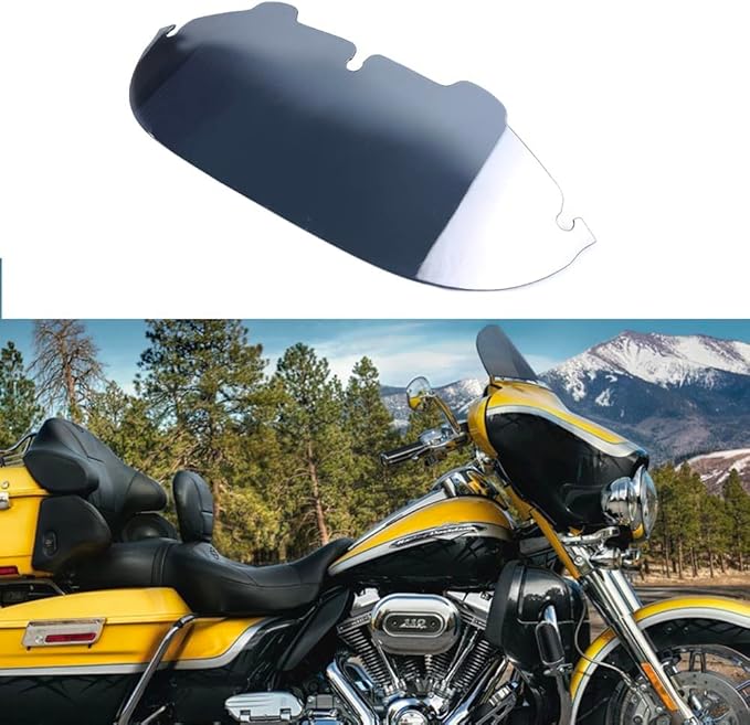 WYNMOTO Smoke 7" Windshield Windscreen Compatible for 96-13 Harley Davidson Touring Electra Glide Street Glide Tri Glide FLHT FLHTCU Ultra Classic Glide FLHX FLHTK Tri Glide 1996-2013 (Tint)