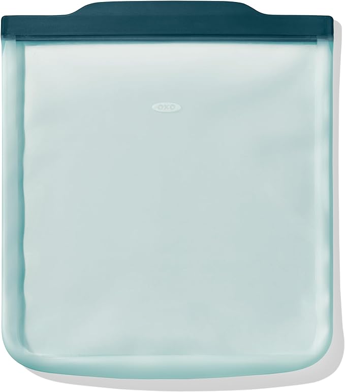 OXO Good Grips Silicone Reusable Bag – Gallon Bag (128 oz) - Lagoon
