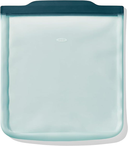 OXO Good Grips Silicone Reusable Bag – Gallon Bag (128 oz) - Lagoon