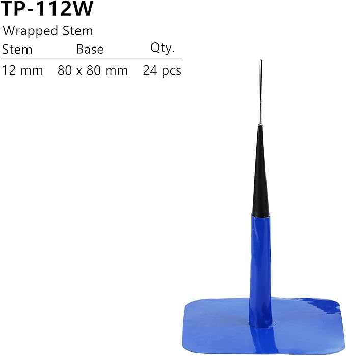 TP-112W Combination Repair Unit, Tire Repair Patch Plug 1/2" x 3 1/8" Wrapped stem 24 pcs