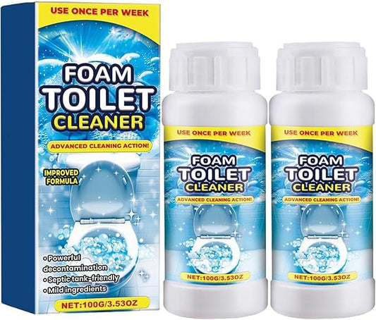2pc Foam Toilet Cleaner,New Powerful Toilet Bowl Cleaner,Advanced Bathroom Cleaner for Home,Powerful Instant Bowl Cleaners for Toilets Squatting Pans