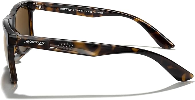 MERRY'S Square Polarized Driving Sunglasses for Men Women UV400 Protection S8413