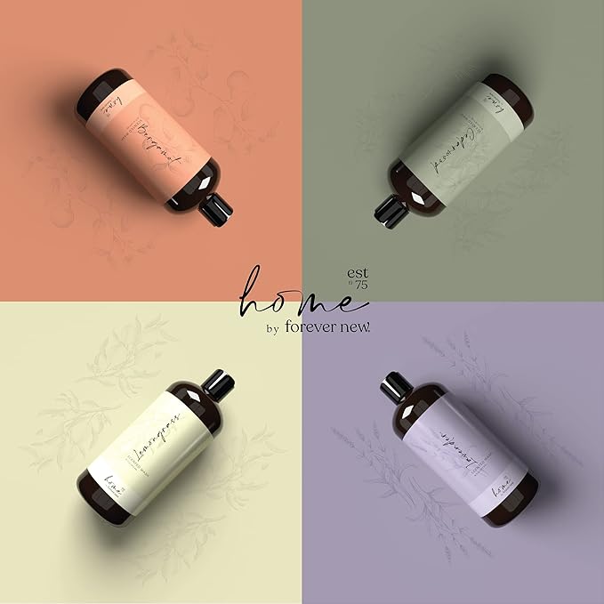 Home by Forever New - Scented Liquid Laundry Detergent, Lavender, 16 Fl Oz – Perfect for Washing Towels, Bed Linens, Clothing, and More