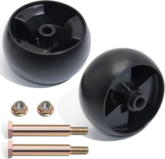 CheeMuii 734-04155 Mower Deck Wheels Kit 2 Pack 5" Deck Gauge Wheels Replace for Cub Cadet 734-04155 Replace for Toro 112-0677 72-025 210-275 with Bolts & Locknuts