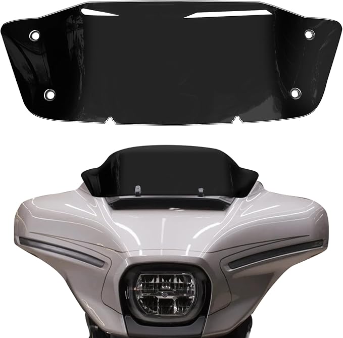 7" Black Windscreen Windshield Compatible with Harley Davidson Tuoring CVO Street Glide FLHXSE 2023 2024 FLHX/I 2024 for 2023 2024 Street Glide Accessories