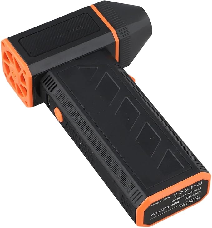 Compressed Air Duster F31 130000RPM 120W Electric Air Blower with 3 Speed Brushless Motor, 2500mAh Rechargeable Battery for Keyboard, Camera Lens, Pet Hair and Dust Cleaning