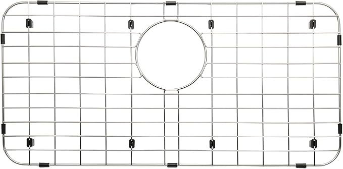 Serene Valley 25-1/4" X 12-1/2“ Sink Grid, Rear Drain with Corner Radius 1-1/2", NLW2513R