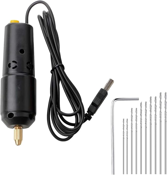 Hand Drill USB Portable Handheld Drill Tool for Work Switch Easy Rotary Tool