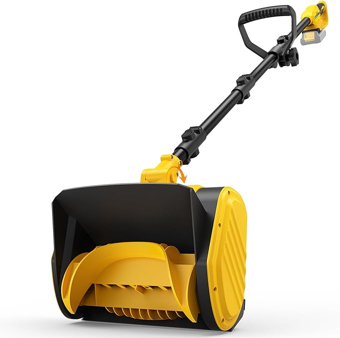 Electric Snow Shovel for Dewalt 20V Max Battery, 11" Brushless Snow Blower with Adjustable Handle, Max 26 FT Snow Thrower, Cordless Snow Shovel 20V for Driveway, Sidewalk, Patio, Deck (No Battery)