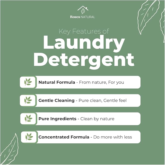 Patchouli Laundry Detergent, 32 oz, HE Compatible, Musky Patchouli Scented, Essential Oil, Hypoallergenic, Biodegradable, Made in the USA