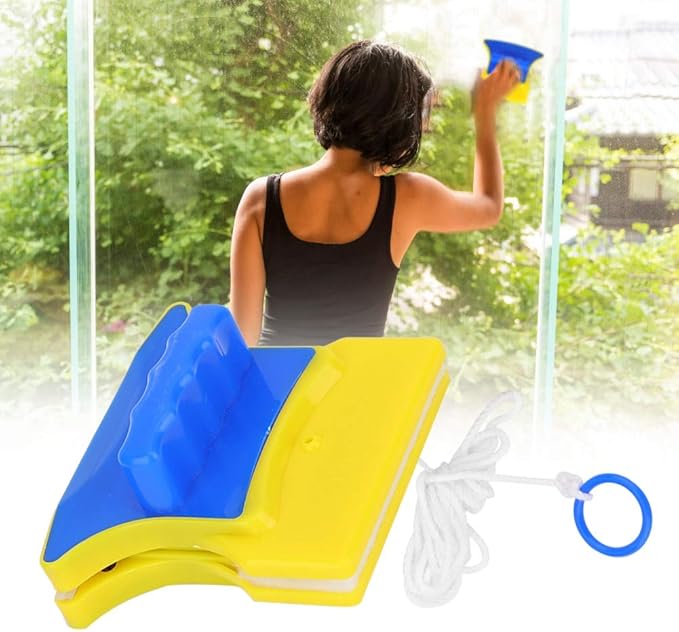 YOUTHINK Magnetic Double Sided Window Cleaner Glass Wiper Tool for Home Bedroom Shower Screens